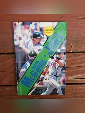 90s Mark McGwire & J Chipper Jones By Jon Gelberg Paperback Book - Baseball